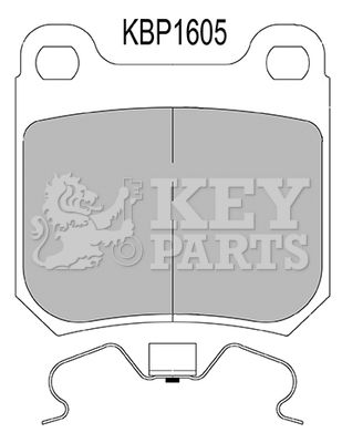 KEY PARTS Комплект тормозных колодок, дисковый тормоз KBP1605
